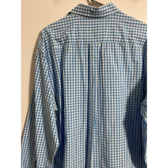 Vineyard Vines Men's Dress Shirt L Blue White Plaid Tucker Preppy College - Picture 15 of 15